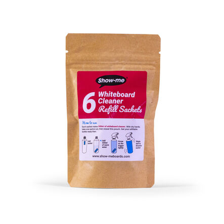 Show\-Me Whiteboard Cleaner Sachets 6pk  hi\-res