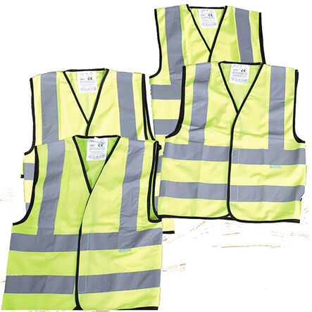 Dressing Up Construction High Visibility Vests 4pk  hi\-res