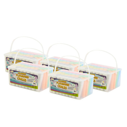 Jumbo Playground Chalk Sticks Assorted Colour Packs  hi\-res