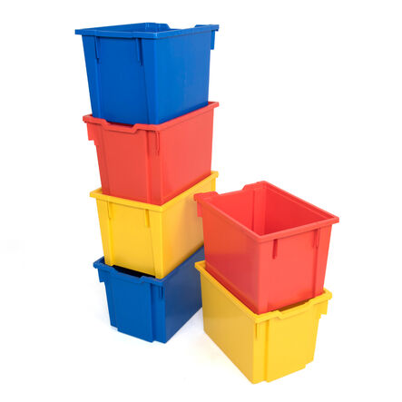 Gratnells Storage Trays 6 Pack Multicoloured Deep Multicoloured hi\-res