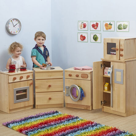 Hardwood Role Play Kitchen Units Bundle Deal  hi\-res