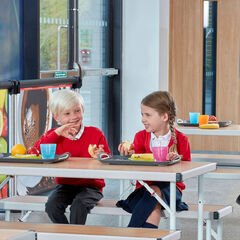Fast Fold Rectangular Dining Table  hi-res