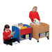 4 Compartment Kinderboxes Beech Mobile H660 x W550 x D570mm  hi\-res