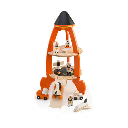 Small World Wooden Space Rocket Play Set 12pcs  hi\-res