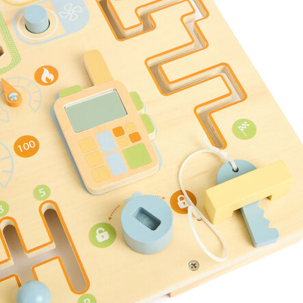 Baby \x26 Toddler Wooden Safari Busy Board  hi\-res