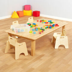 Large Natural Wooden Table  hi-res