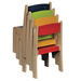 Solid Beech Stackable Chairs 4pk  hi\-res