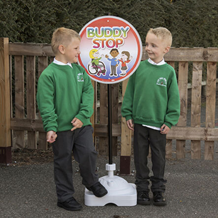 Buddy Stop Playground Sign  hi\-res