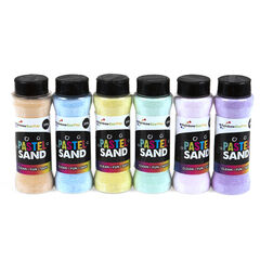 Rainbow ECO Craft Sand Shakers Assorted 6pk Pastels Pastels hi-res