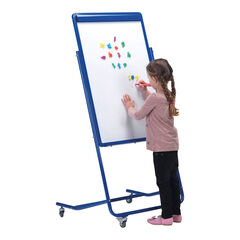 Mobile Magnetic Easel W/ Flip Chart Holder  hi-res
