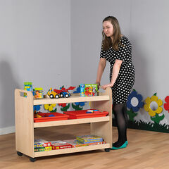 Multi Functional Wooden Trolley  hi-res