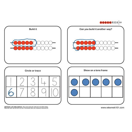 Rekenrek Practice Charts \- Numbers to 10  hi\-res
