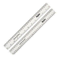 Clear Shatter Resistant 30cm Rulers 100pk  hi-res