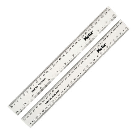 Clear Shatter Resistant 30cm Rulers 100pk  hi\-res