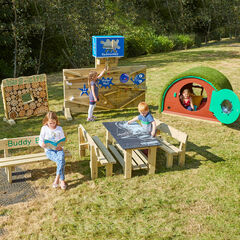 Outdoor Water Wall with Den and Bench Offer  hi-res