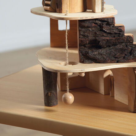 Small World Rustic Wooden Fairy Tree House Set  hi\-res