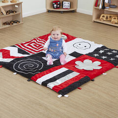 TTS Black & White Large Sensory Rug  hi-res