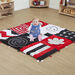 TTS Black \x26 White Large Sensory Rug  hi\-res