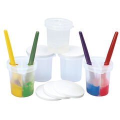 Divided Paint And Water Pots 5pk  hi-res