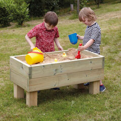 Free Standing Wooden Sandpit H56 x W57 x L120cm  hi-res
