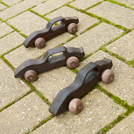 TTS Small World Outdoor Wooden Racing Cars 10pk  hi\-res