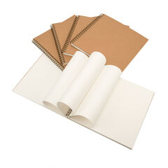 Pisces Hardback ECO Kraft Spiral Sketchbook 140gsm 5pk  hi-res