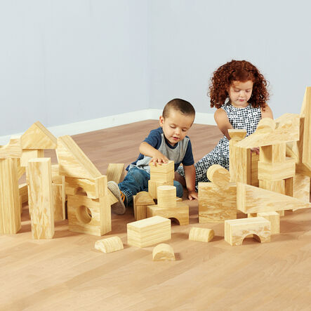 Weplay Soft Wood Effect Foam Construction Blocks  hi\-res