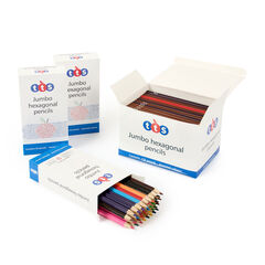 TTS Chunky Hexagonal Coloured Pencils Assorted  hi-res