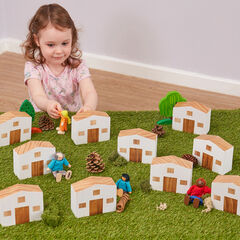TTS Small World Wooden Street Houses  hi-res