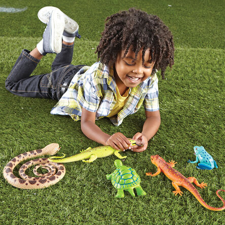 Small World Jumbo Reptiles and Amphibians 5pcs  hi\-res