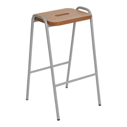 Hille Natural Wooden Seat Classroom Stool  hi\-res