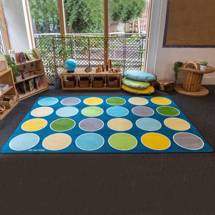 Circles Rectangular Placement Carpet  hi\-res