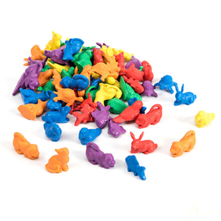 Colourful Plastic Pet Counters 72pcs  hi\-res