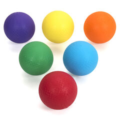 Rubber Playground Balls 6pk  hi-res