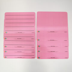 Tinted Flexi Wipe Board Pink 10pk  hi-res