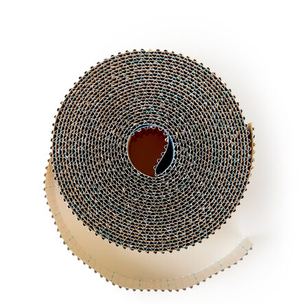 TTS Scalloped Fade Resist Corrugated Border Rolls Gold 15m x 57mm Gold hi\-res