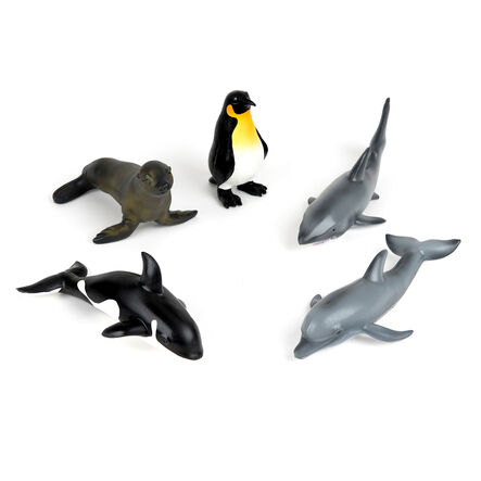 Polar \x26 Ocean Jumbo Animal Set 5pc  hi\-res