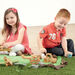 TTS Small World Wooden Vehicles \- Plane, Tractor, Car \x26 Heli 4pk  hi\-res
