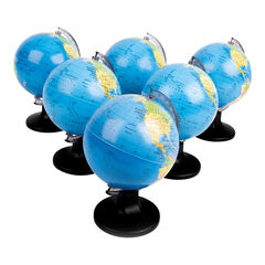 Mini Globe of the World with Stand 10cm 6pk  hi-res