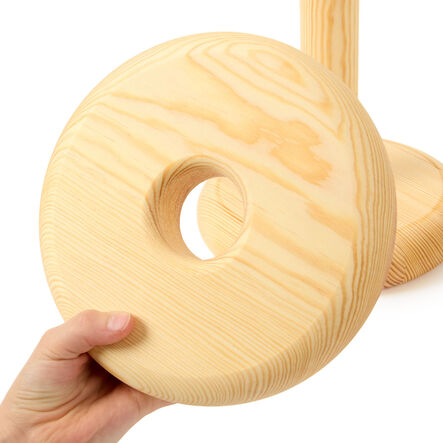 TTS Giant Wooden Stacking Tower Pyramids Circle  hi\-res