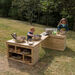 Outdoor Wooden Movable Multi Tables Unit  hi\-res