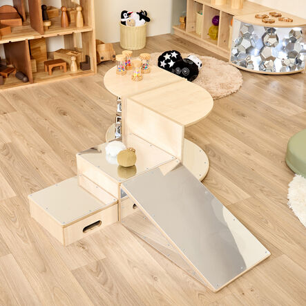 Toddler Mirrored Collection Mirrored Slope Unit  hi\-res