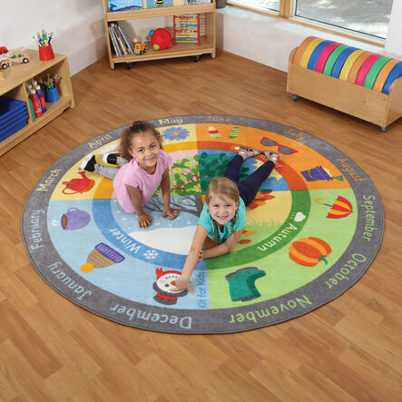 Exploring Seasons Circular Carpet 2m x 2m  hi\-res