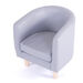 Geo Wipe Clean Antimicrobial Grey Tub Seating  hi\-res