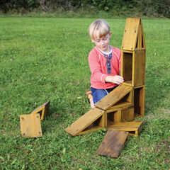 Outdoor Wooden Hollow Blocks 27pcs  hi-res