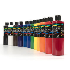 Chromacryl Acrylic Essentials Paint Assorted 12x500ml  hi-res