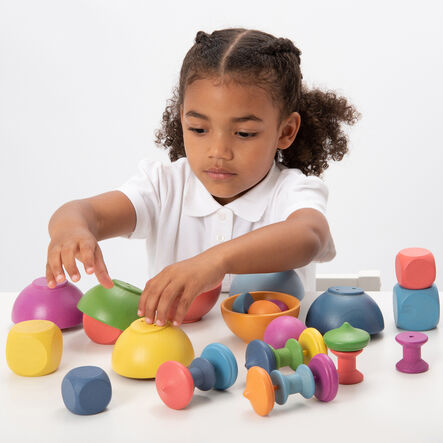 Rainbow Wooden Loose Parts Super Set  hi\-res