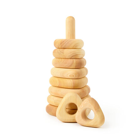 TTS Giant Wooden Stacking Tower Pyramids Triangle  hi\-res