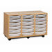 Mobile Tray Storage Unit With 18 Shallow Trays  hi\-res