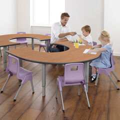 Height Adjustable Horseshoe Table  hi-res
